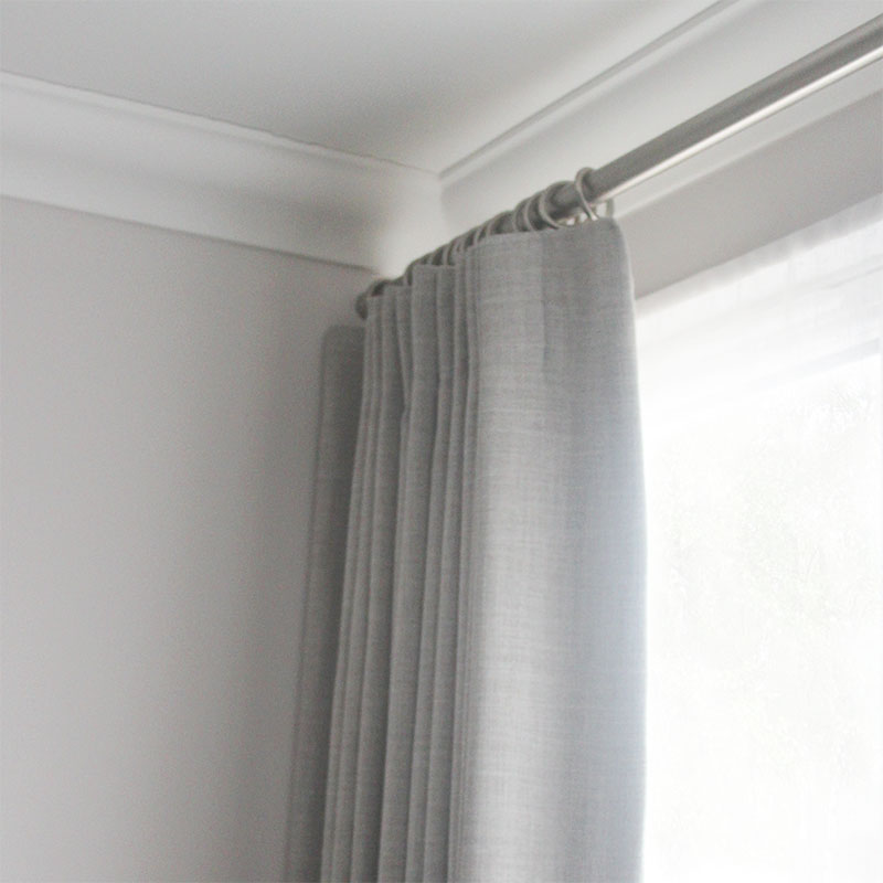 Grey Linen Curtains, Taylor and Paix Interiors
