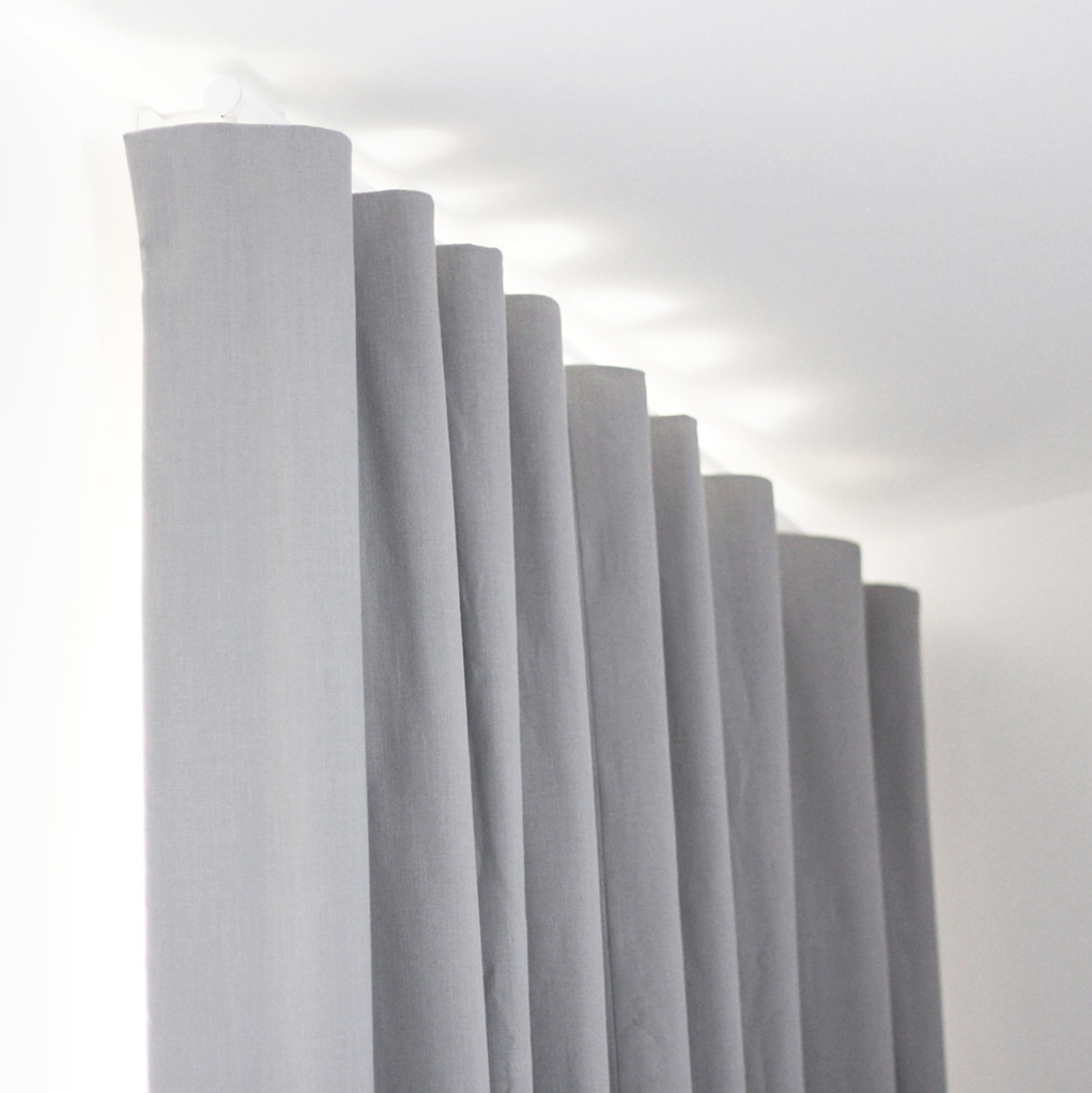 Grey Wave Curtain, Taylor and Paix Interiors